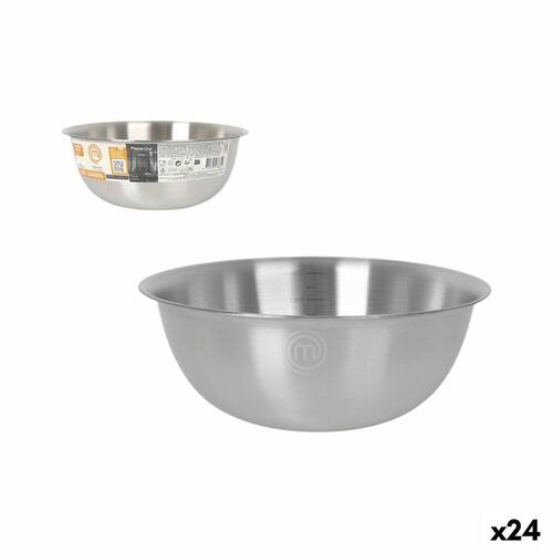 Skål MasterChef Rustfrit stål 2 L 2L 22 x 8,7 cm (24 enheder)