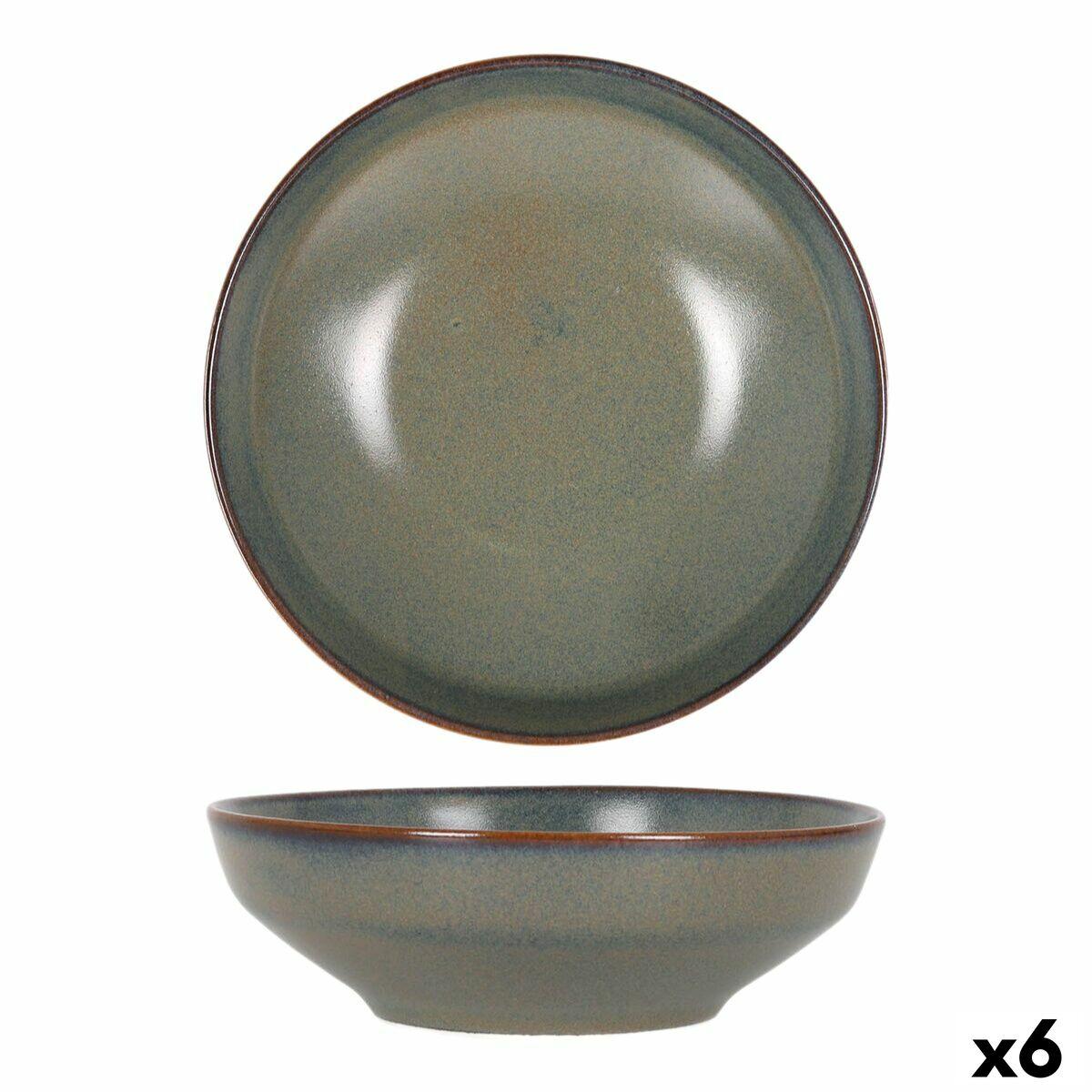 Snackskål grøn Ø 15 cm 450 ml - sæt med 6