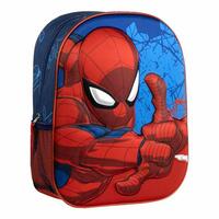 3D Skoletaske Spider-Man Blå 25,0 x 31,0 x 10,0 cm