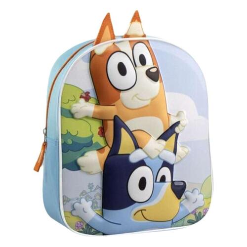 3D Skoletaske Bluey Blå