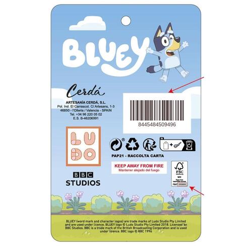 3D Skoletaske Bluey Blå