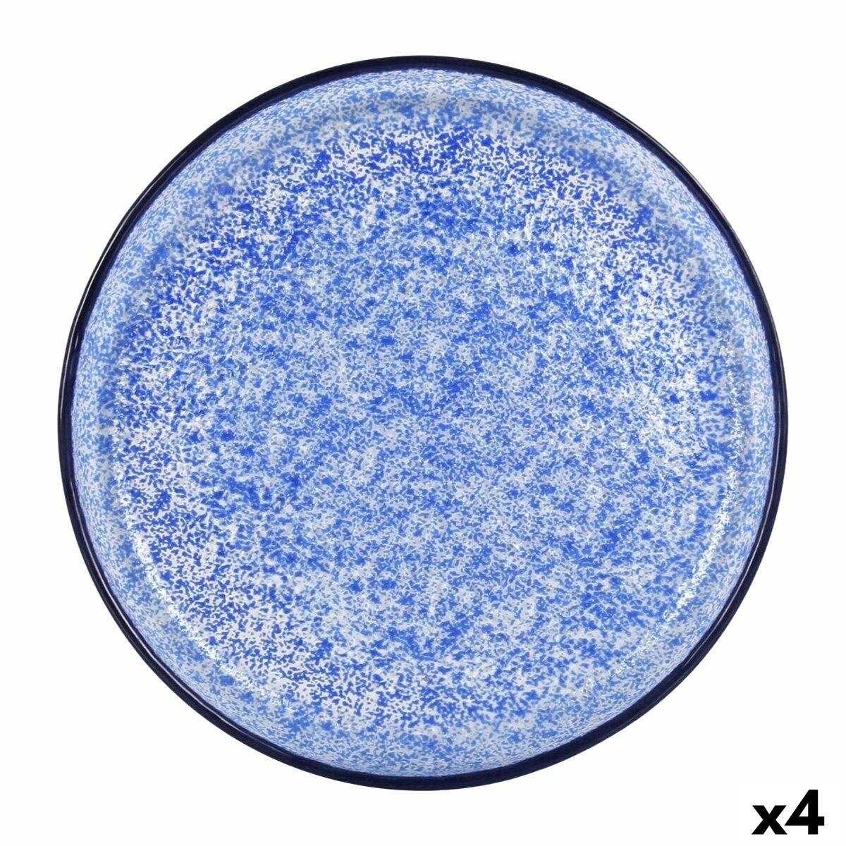 Samaritaine flad middagstallerken Ø 19 cm - 6 stk., blå