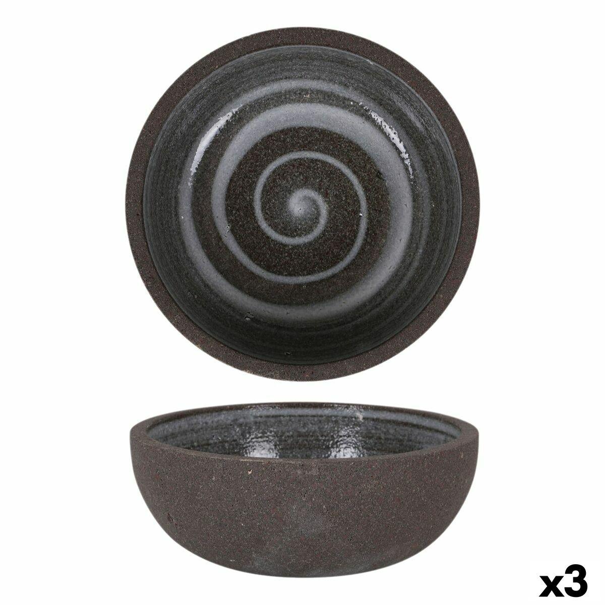 Snackskål Krakatoa Ø 12 cm - sæt med 3 skåle, hvid/sort