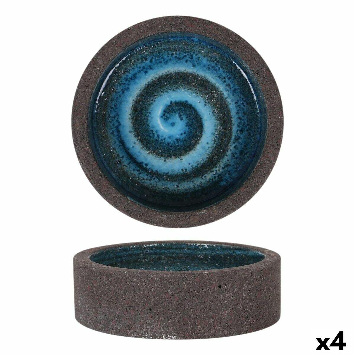 Snackskål Pompeya Ø 10 cm - sæt med 4 i blå/sort