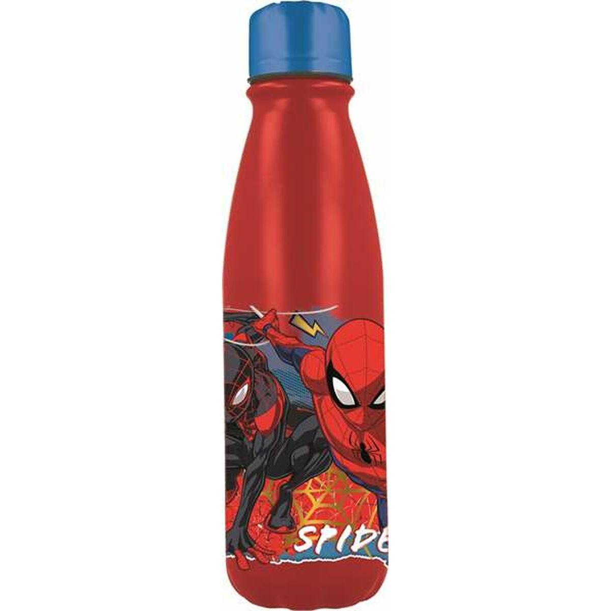 Spider-Man vandflaske i aluminium 600 ml - rød