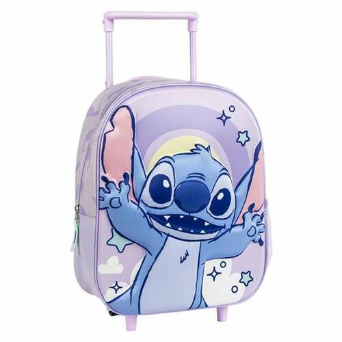 3D Skoletaske med Hjul Stitch Syren 25,0 x 31,0 x 10,0 cm