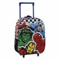 3D Skoletaske med Hjul The Avengers 25,0 x 31,0 x 10,0 cm