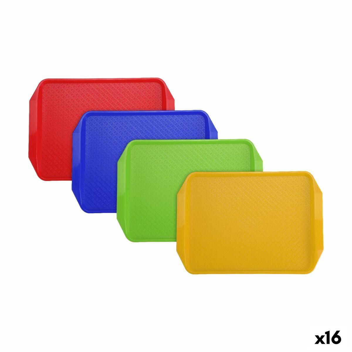 Quttin serveringsbakker i plastik - 16 stk., multifarvet