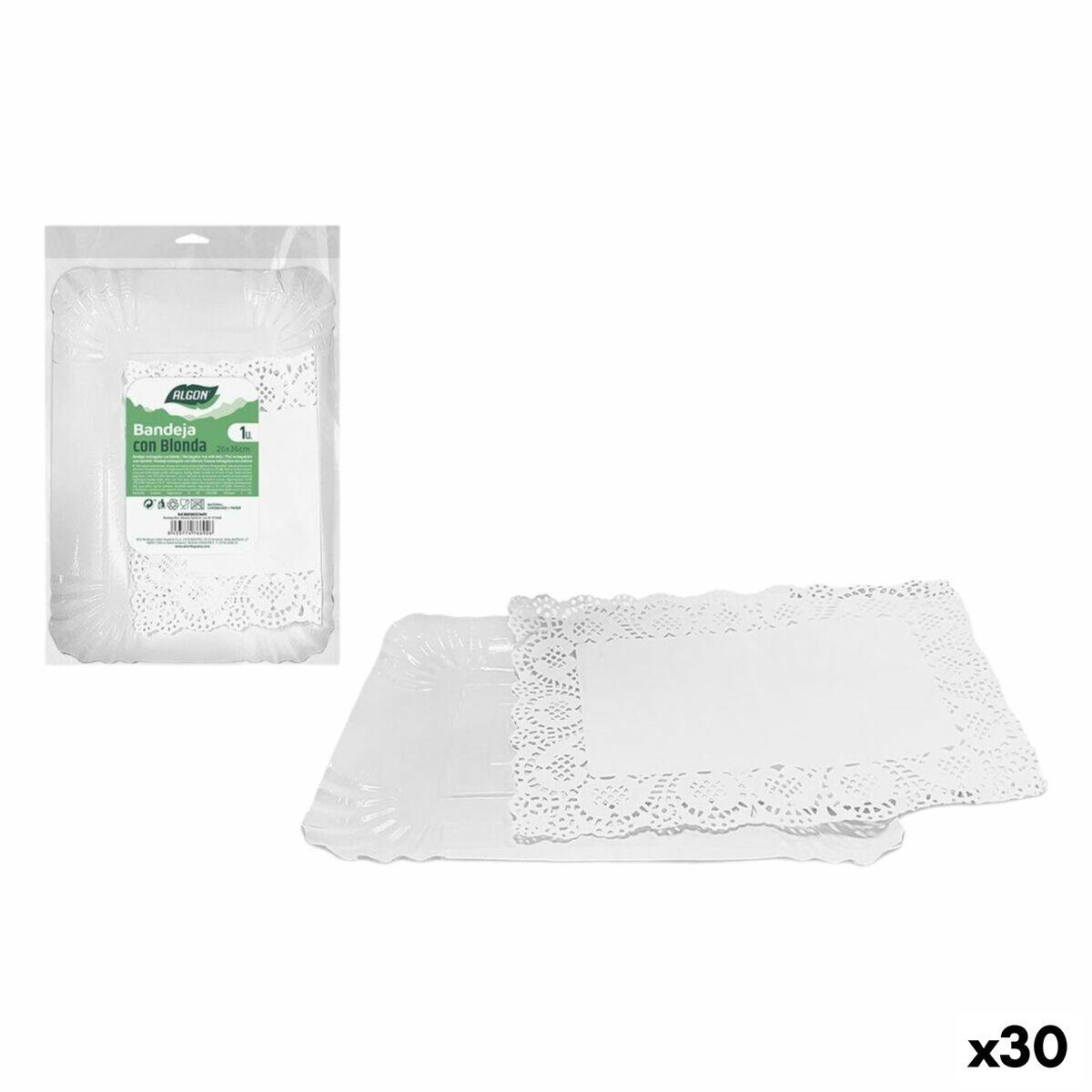 Algon snackbakke rektangulær 26 × 36 cm - 30 stk.