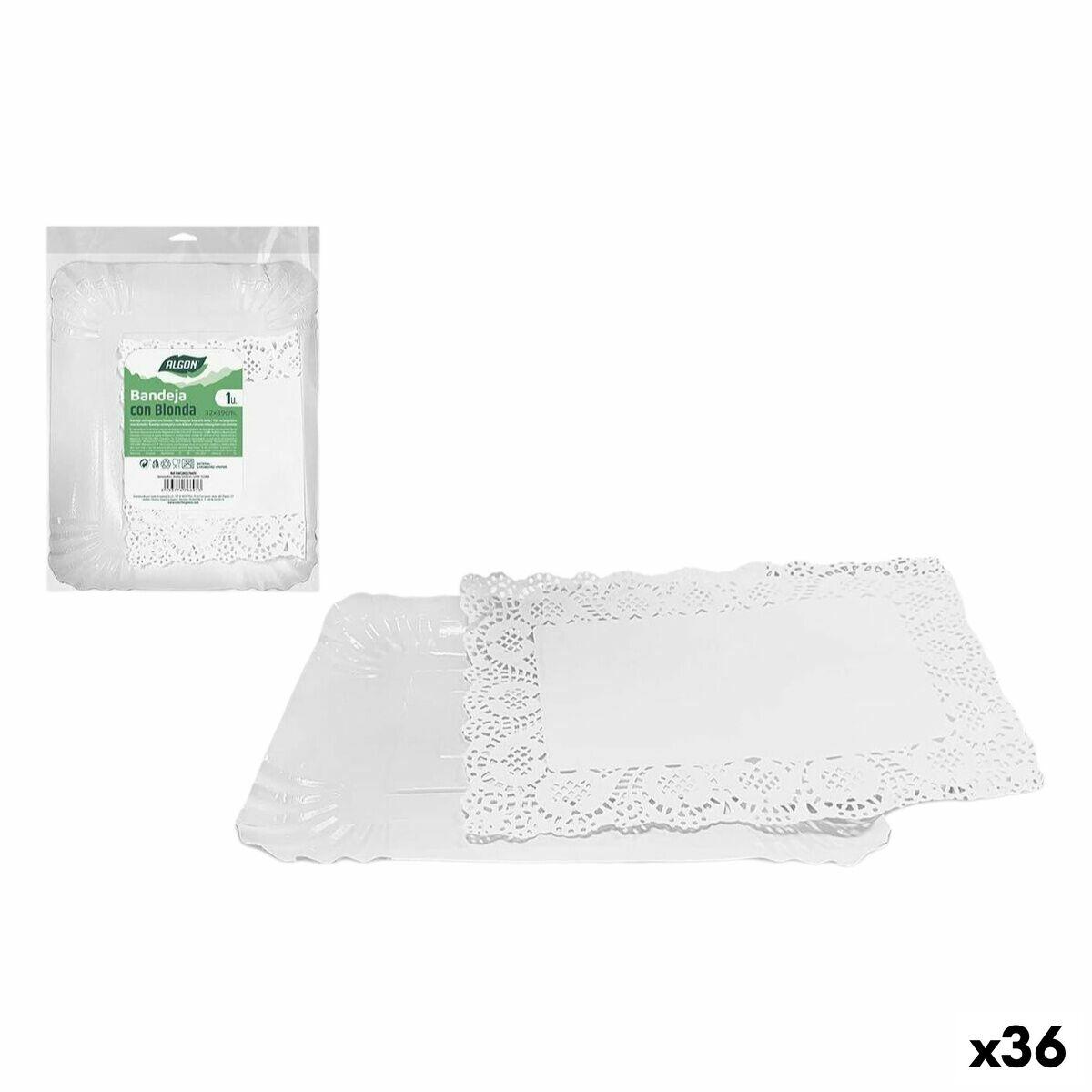 Algon snack-bakke rektangulær 32 × 39 cm - 36 stk.