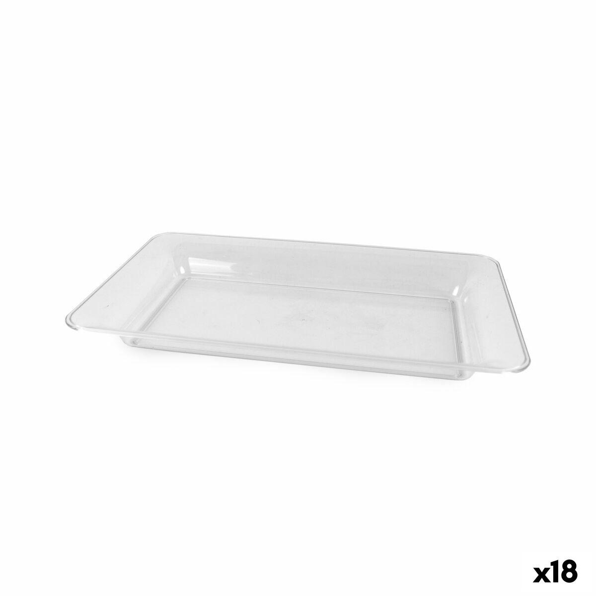 Snack bakke Algon Rektangulær 36 x 23 cm (18 enheder)
