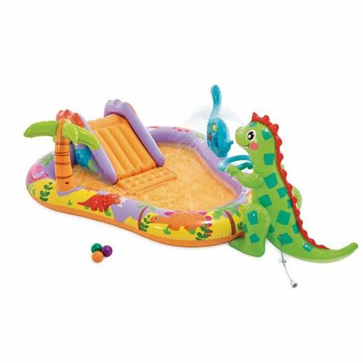 Intex Oppustelig Pool til Børn - Dino Park 201 × 157 × 69 cm