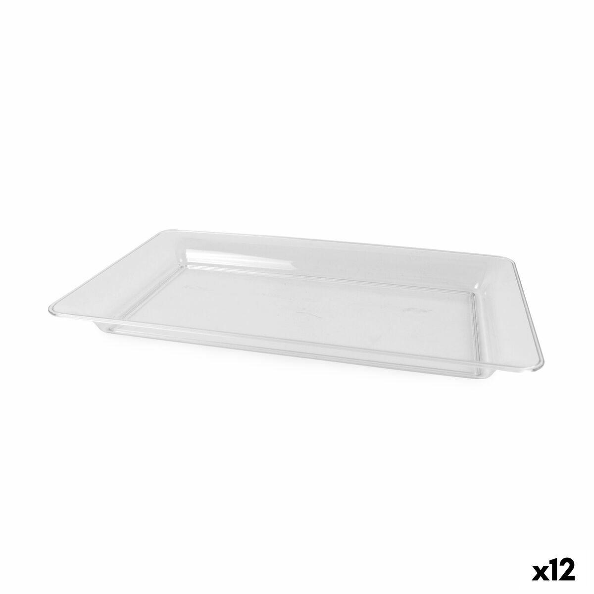 Snack bakke Algon Rektangulær 46 x 28 cm (12 enheder)