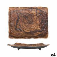Snack bakke Rektangulær 31 x 25 x 5 cm (4 enheder)