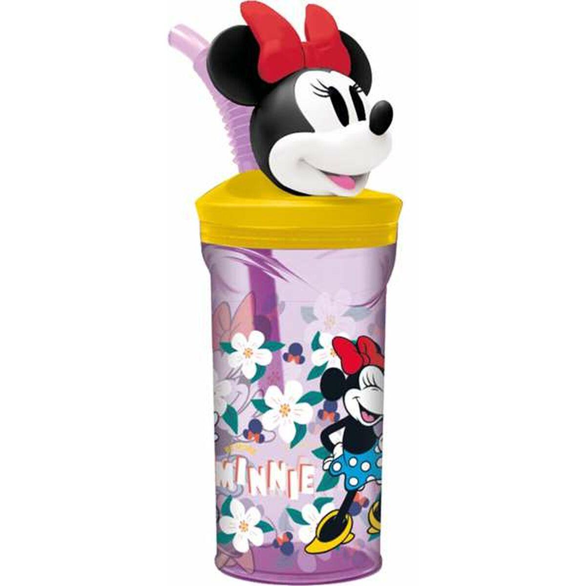 Minnie Mouse kop med sugerør - Sunshine, 360 ml