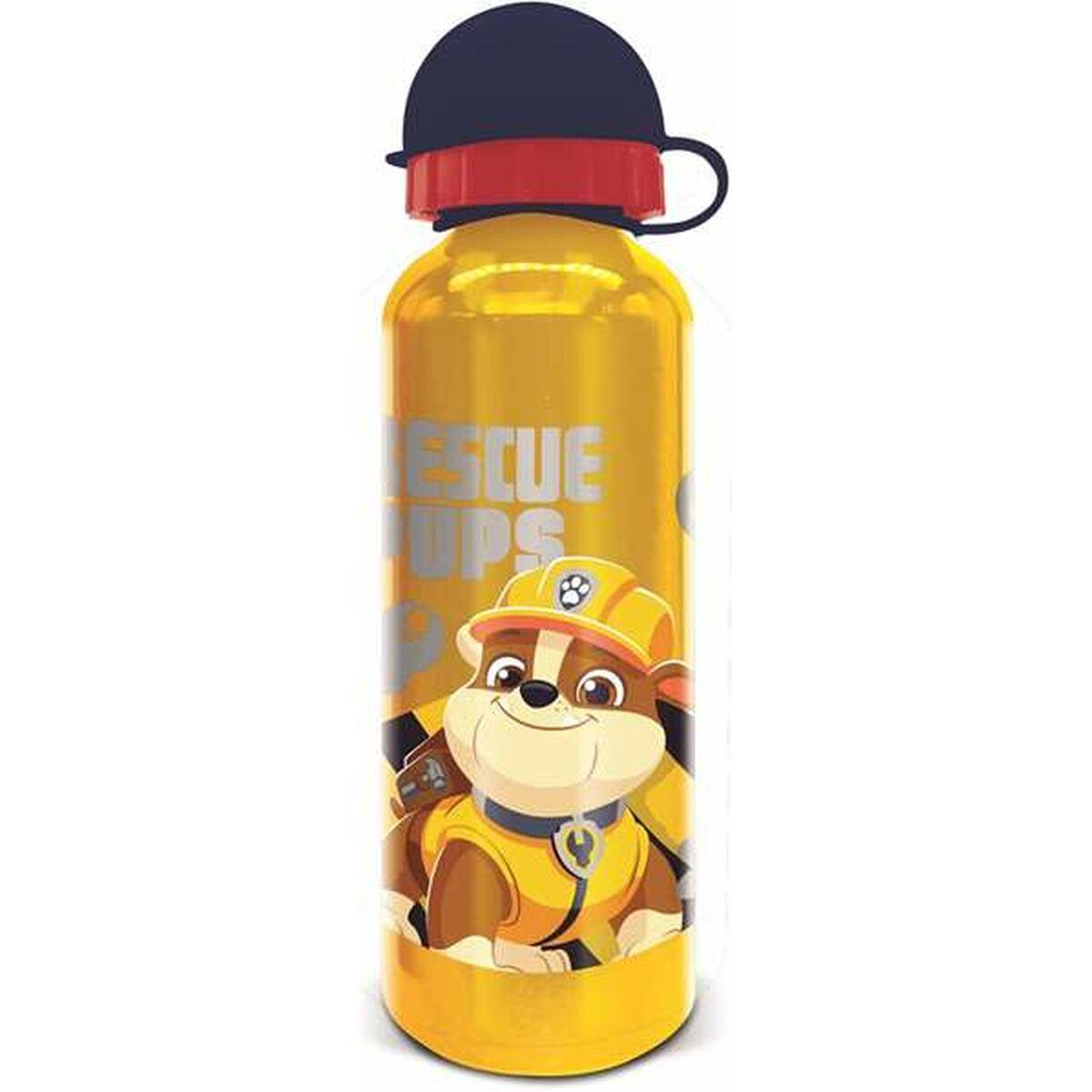 The Paw Patrol vandflaske - Rescue Pups, aluminium, 530 ml (gul)
