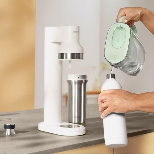 Termokande Brita 1046735 Hvid Sølvfarvet Rustfrit stål