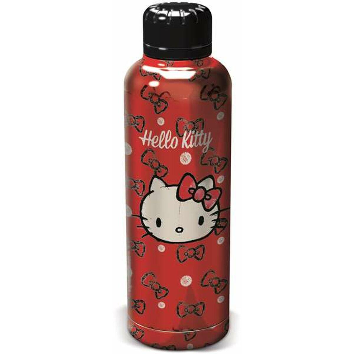 Hello Kitty vandflaske - 515 ml, rustfrit stål, rød