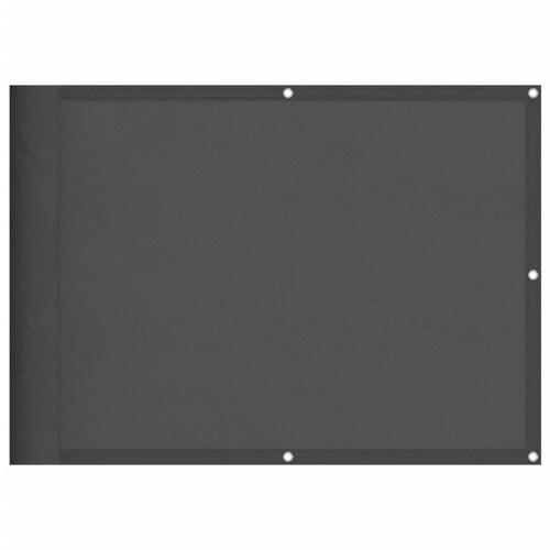 Altanafskærmning 75x700 cm 100 % polyester antracitgrå (OUTLET A)