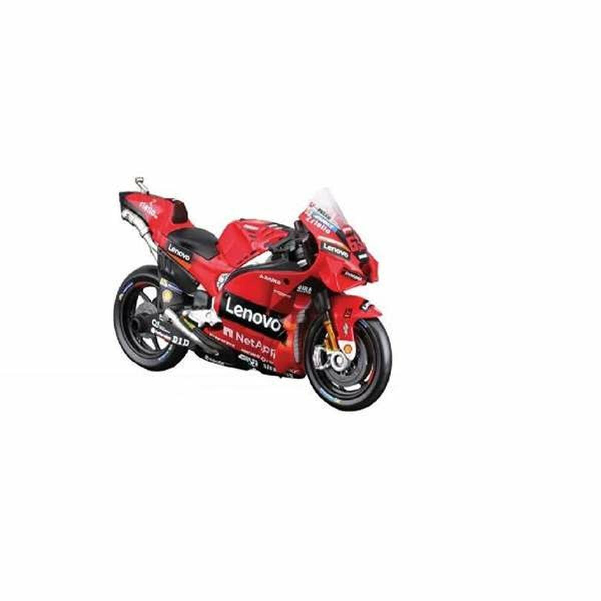 Ducati Lenovo GP 2022 #63 Bagnaia motorcykel 1:18 - rød