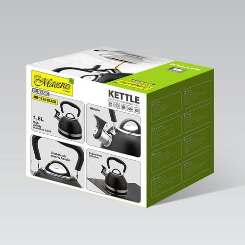 Tekande Feel Maestro MR-1336-BLACK Sort Rustfrit stål 1,8 L