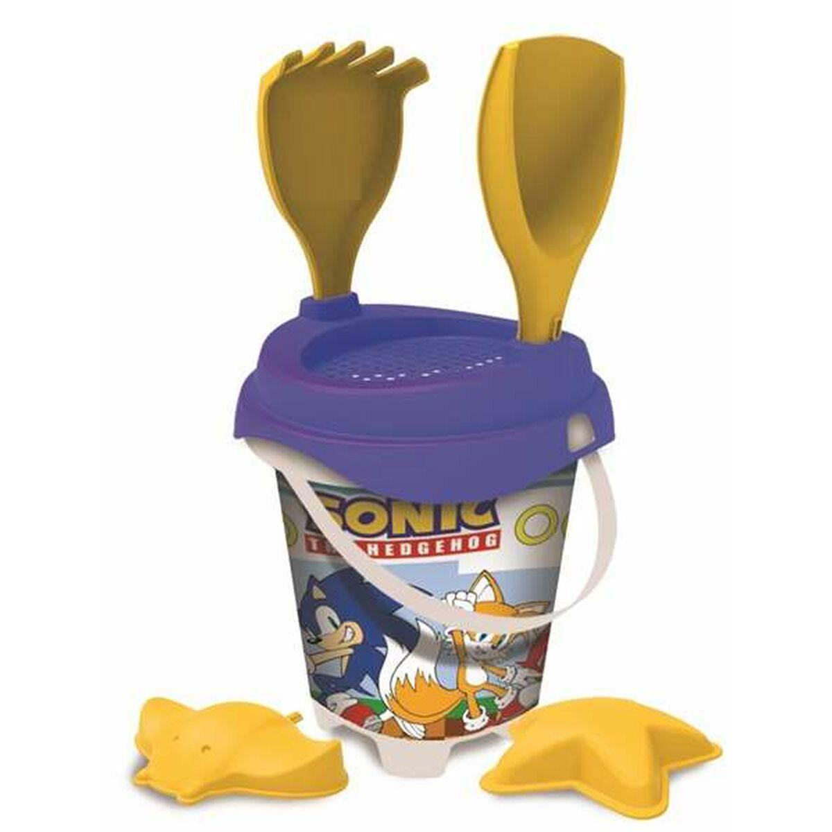 Unice Toys strand­sæt 18 cm - Multifarvet sandlegetøj (6 dele)