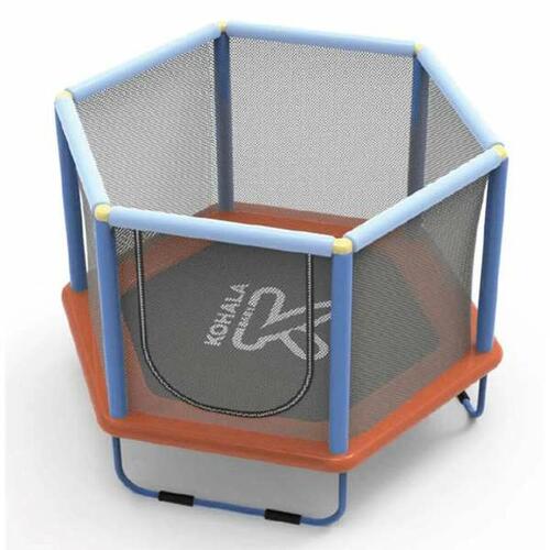 Juniortrampolin med sikkerhedsnet Ociotrends 140 X 110 CM
