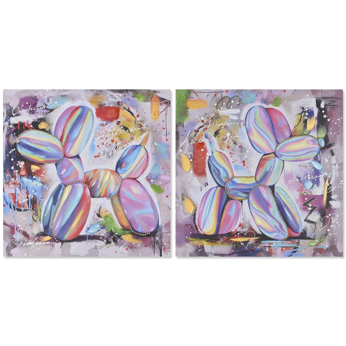 Lærredsmaleri - håndmalet på lærred, 80 × 80 cm