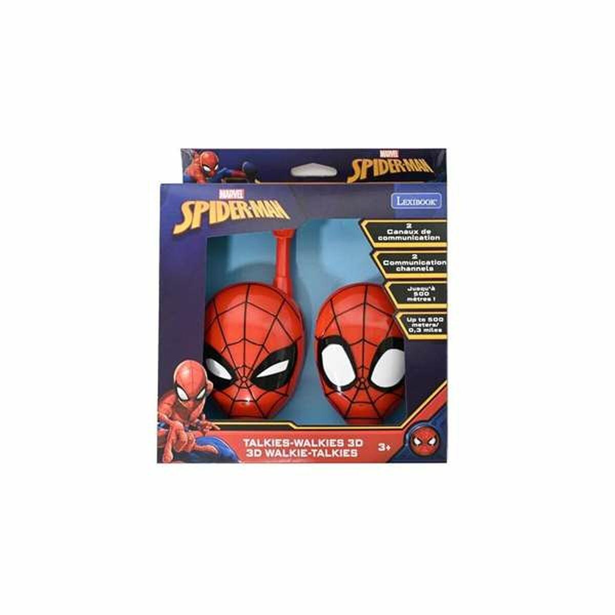 Spider-Man Lexibook 3D walkie-talkie - rød, 2 kanaler