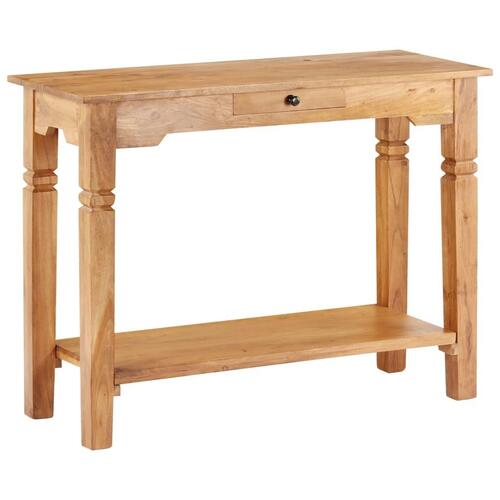 Konsolbord massivt akacietræ 100 x 40 x 76 cm