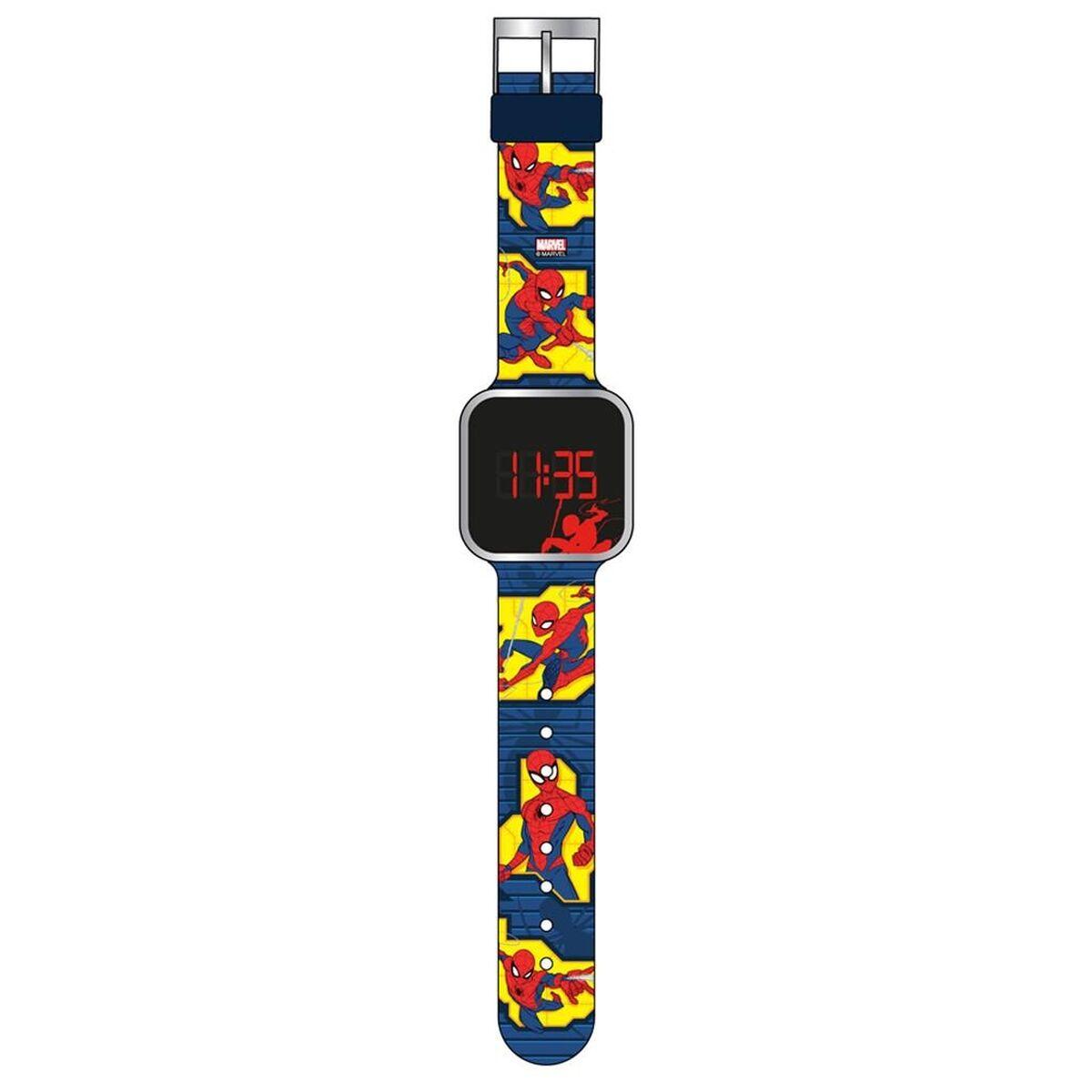Spider-Man børneur med LED - armbåndsur Ø 33 mm