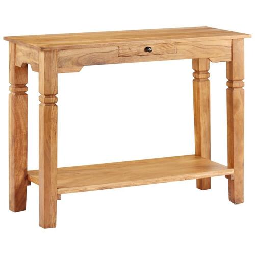 Konsolbord massivt akacietræ 100 x 40 x 76 cm