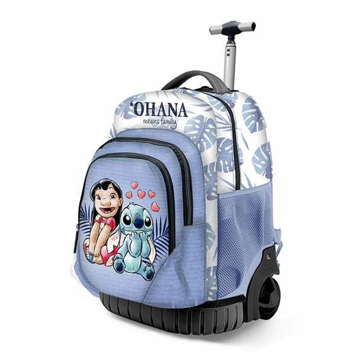 Skolerygsæk med Hjul Lilo & Stitch