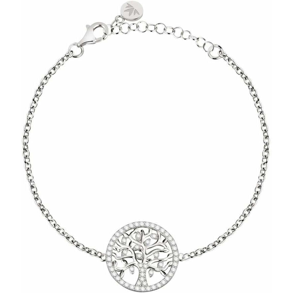 Armbånd til kvinder SATB04 - træ-vedhæng i metal