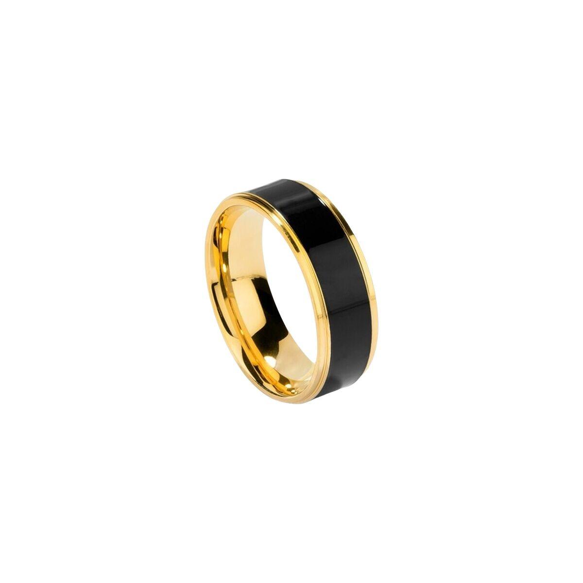 Radiant herre ring - sort/gylden, str. 26 (RH000137-26)