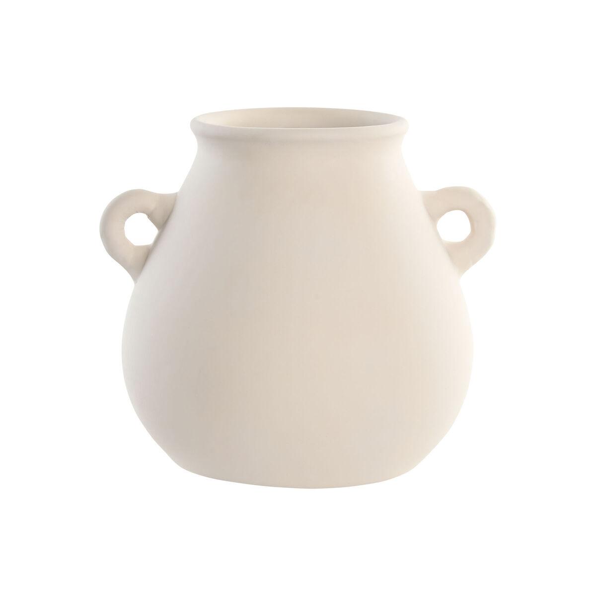 Vase i terrakotta, beige - traditionel stil, 29 × 25 × 25 cm