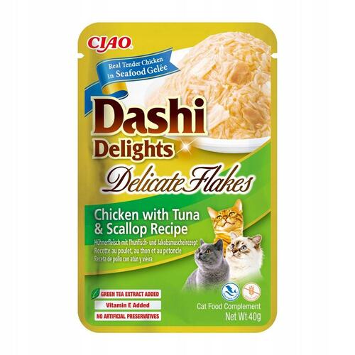 Snack for Cats Inaba Dashi Delights Delicate Flakes Kylling 40 g