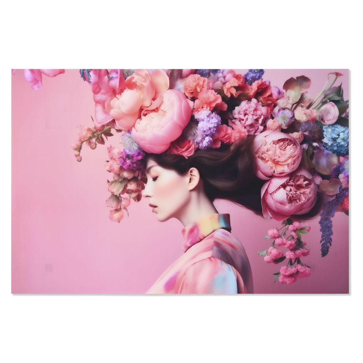 Maleri i hærdet glas - 150 × 0,4 × 100 cm, pink