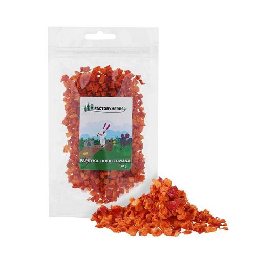 Kaninfoder Factoryherbs Freeze-dried peppers Chinchilla Marsvin Hamster Rotte Mus Gnavere Fugle
