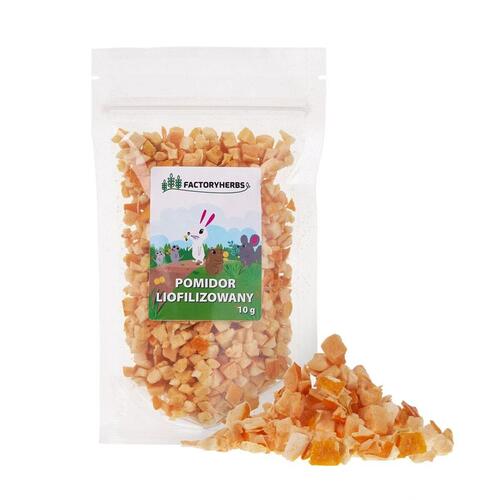Kaninfoder Factoryherbs Freeze-dried tomato Chinchilla Marsvin Hamster Rotte Mus Gnavere Fugle