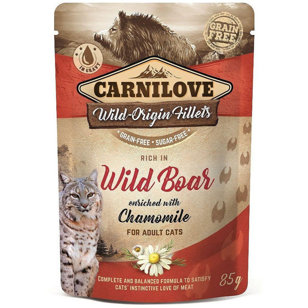 Kattemad Carnilove Cat Pouch Vildsvin 85 g