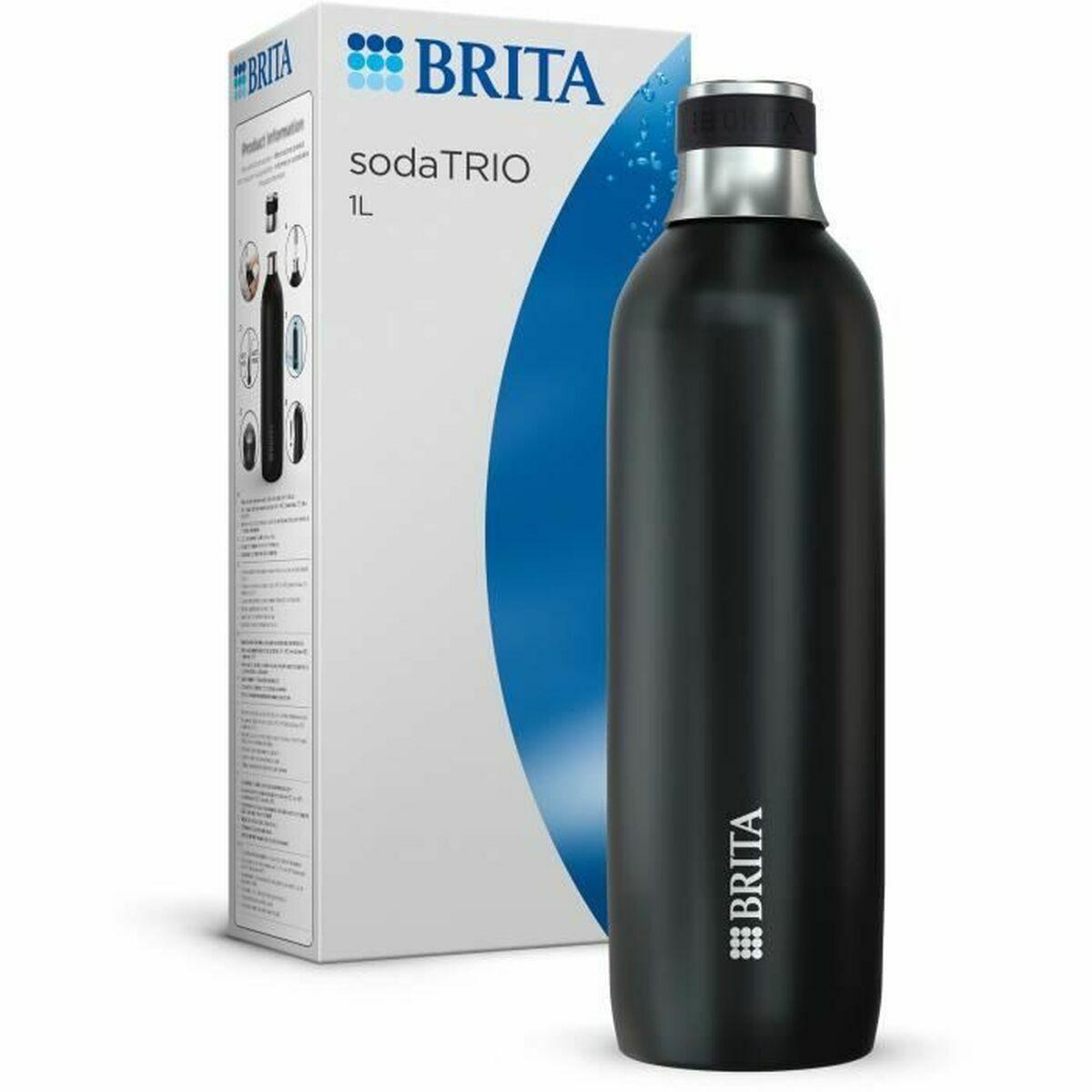 Termokande Brita 1046734 Sort Sølvfarvet Rustfrit stål 1 L