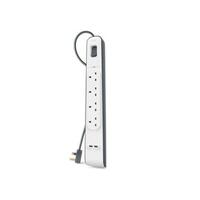 4-stiks bundkort med tænd/sluk-knap Belkin BSV401VF2M USB x 2 (2 m)