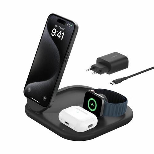 Trådløs oplader Belkin WIZ029VFBK Sort 15 W (1 enheder)