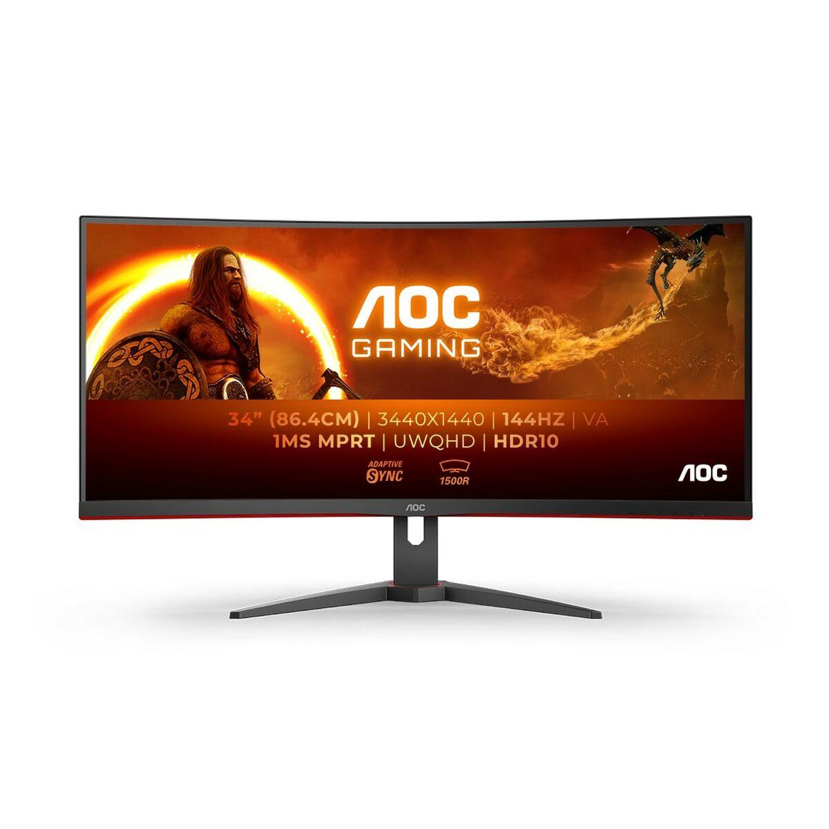 Skærm AOC CU34G2XE/BK Wide Quad HD 34"