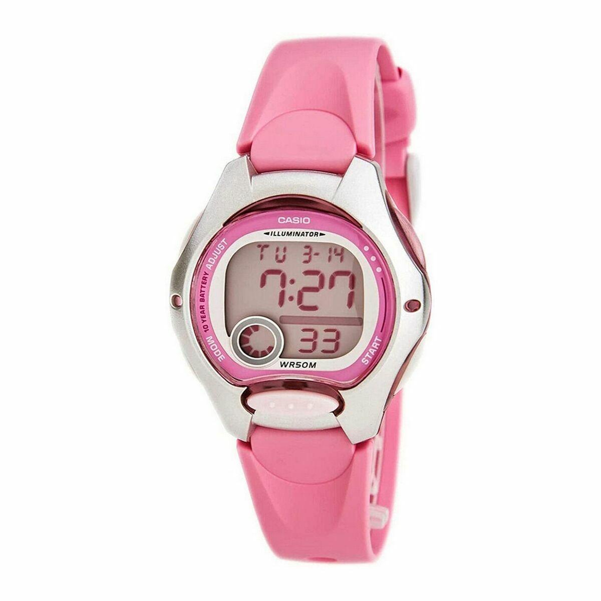 Casio dameur LW-200-4B, digitalt armbåndsur, pink (Ø 34 mm)