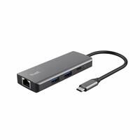 USB Hub Trust 24968 Sølvfarvet 20 cm