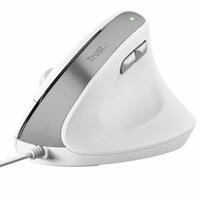 Ergonomisk optisk mus Trust 25397 Hvid 2400 dpi