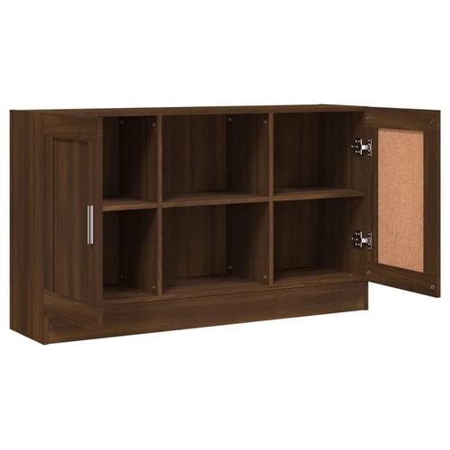 Skænk 120x30,5x70 cm konstrueret træ brun egetræsfarve (OUTLET B)