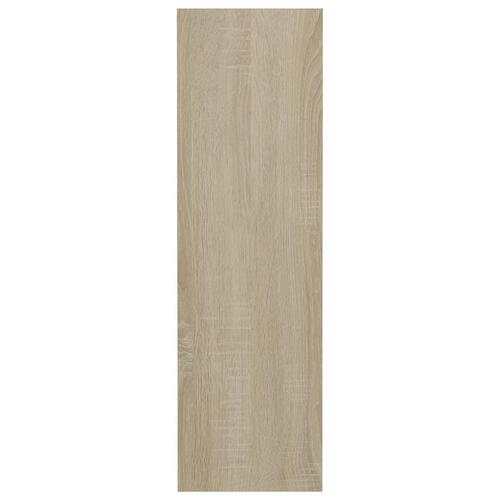 Væghængt skoskab 60x18x60 cm konstrueret træ sonoma-eg